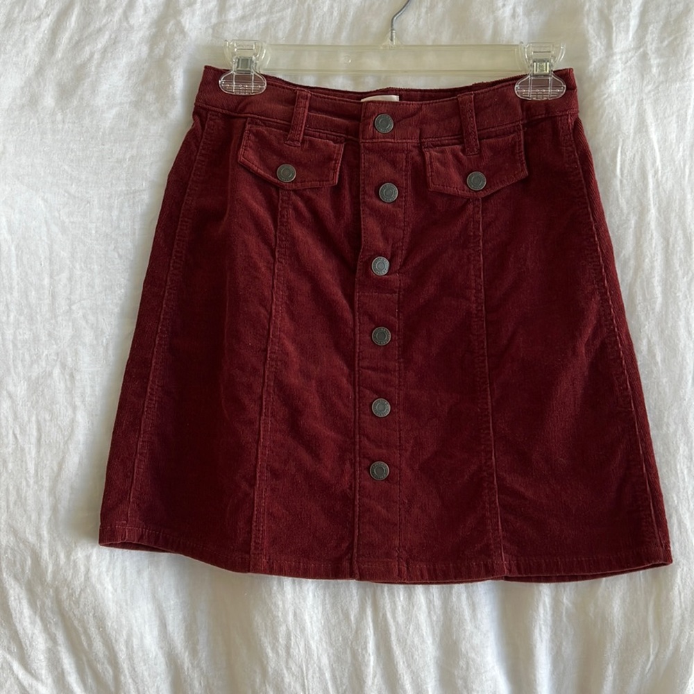 Maroon Skirt